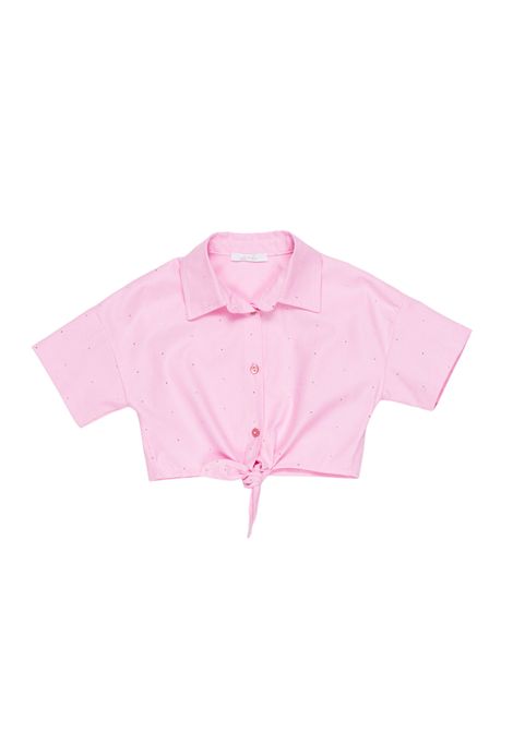 Camicia con nodo U+E' BY MISS GRANT | UE2169KROSA